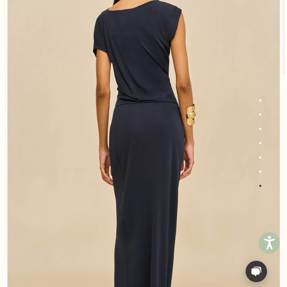 Cult Gaia Jona Dress - NWT Navy Asymmetric One-Shoulder Maxi Dress - Picture 4 of 4
